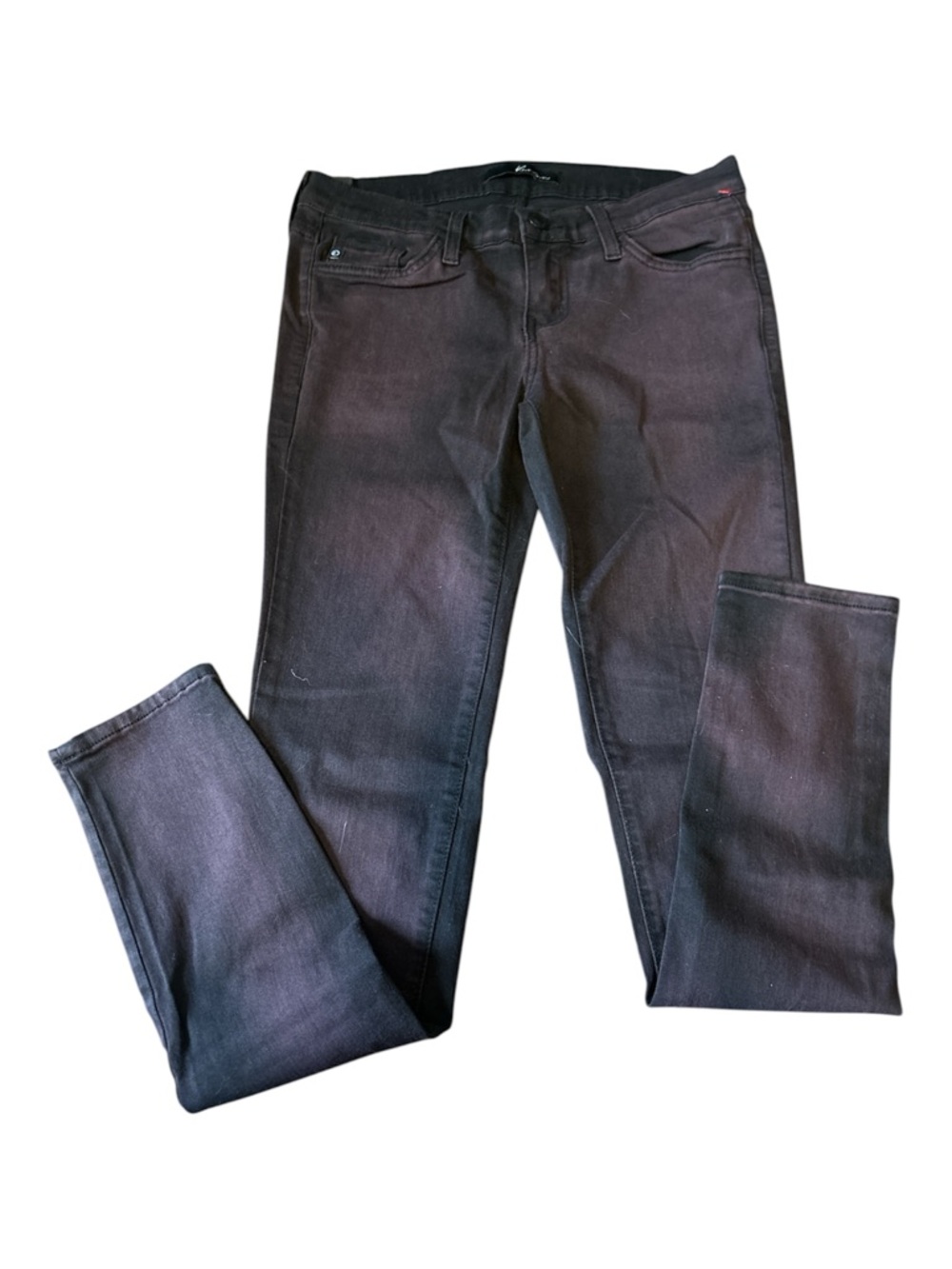 KanCan Women Purple Stretch Straight Leg Denim Pants Size 27